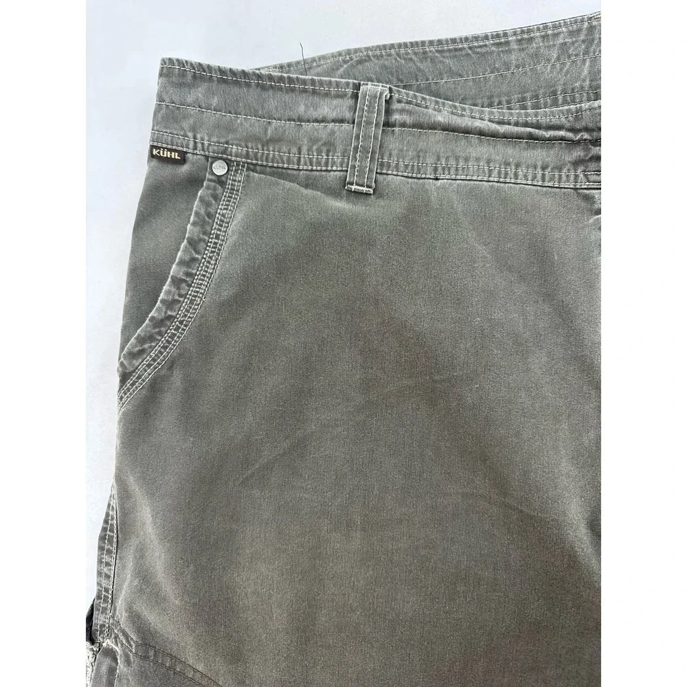Kuhl Vintage Patina Dye Cargo Shorts Gray Hiking Outdoor Utility Mens Size 40